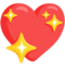 Sparkling Heart emoji on Messenger